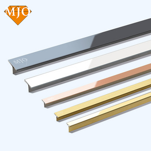 Foshan MJO OEM Customized Tile Trim Stainless Steel Flooring Trim T Profiles Modern Style Stainless Steel Tile Trim Free Sample