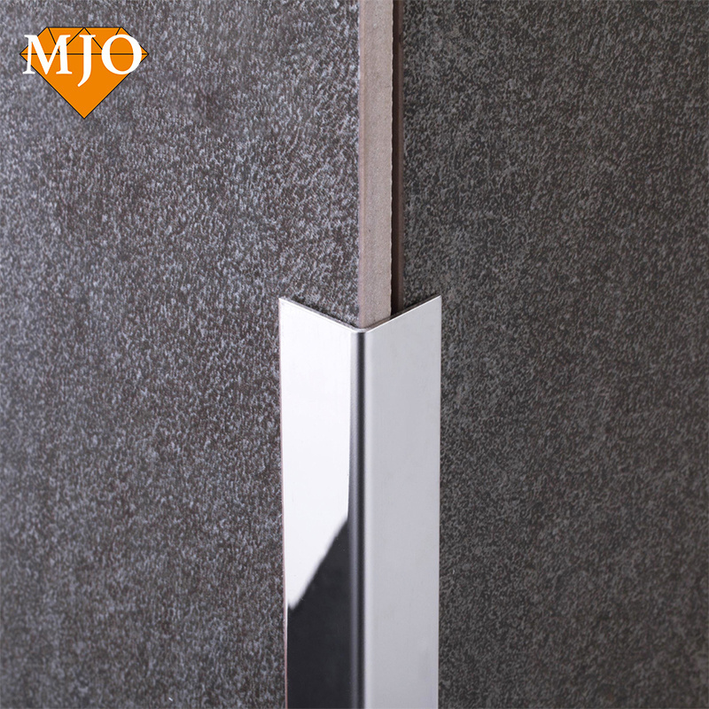 Foshan Supplier MJO Tile Edge Trim Stainless Steel Corner Edge Trim For Wall Corner Protection Customized Tile Trim