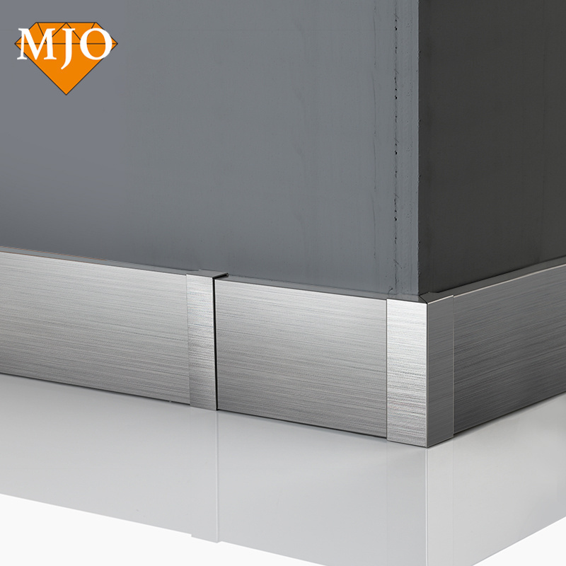 Foshan Factory MJO Stainless Steel Skirting Board Wall Skirting Board For Floor Decoration 304/316 Metal Tile Trim