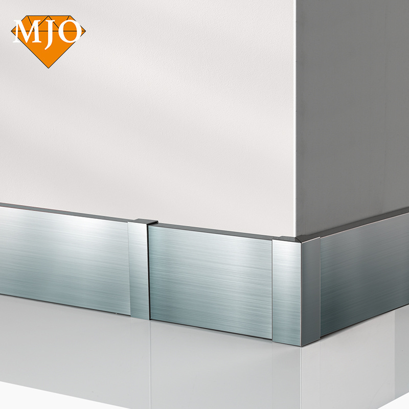 Foshan Factory MJO Stainless Steel Skirting Board Wall Skirting Board For Floor Decoration 304/316 Metal Tile Trim