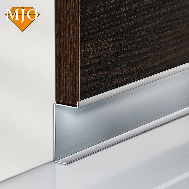 Foshan Factory MJO Stainless Steel Skirting Board Wall Skirting Board For Floor Decoration 304/316 Metal Tile Trim