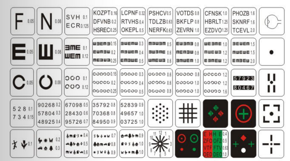 China manufacturer supply Optometry Equipment NH-500 LED vision chart projector