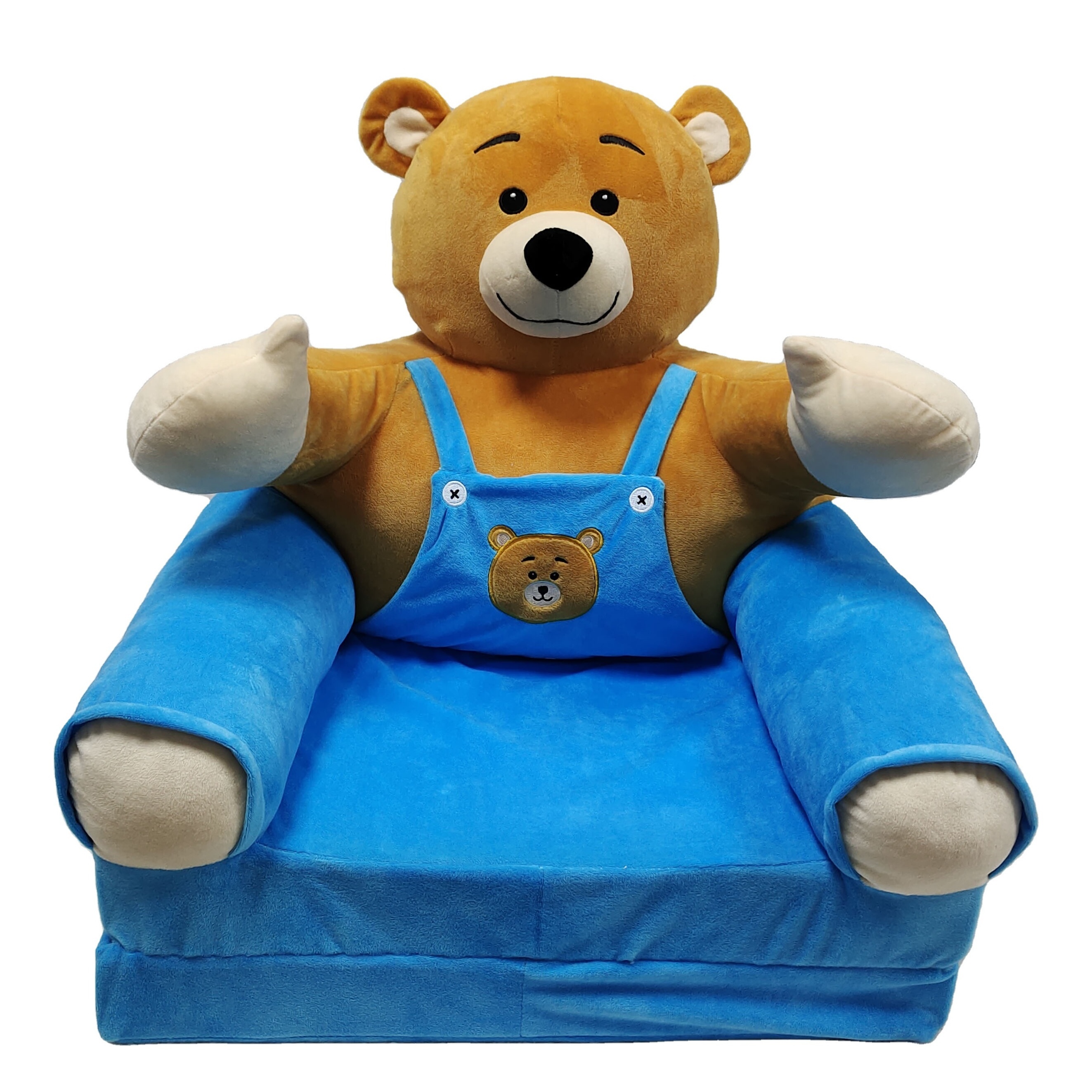 China factory custom high quality animal shape teddy plush bear chair funiture sofa folded sleeping bed for children