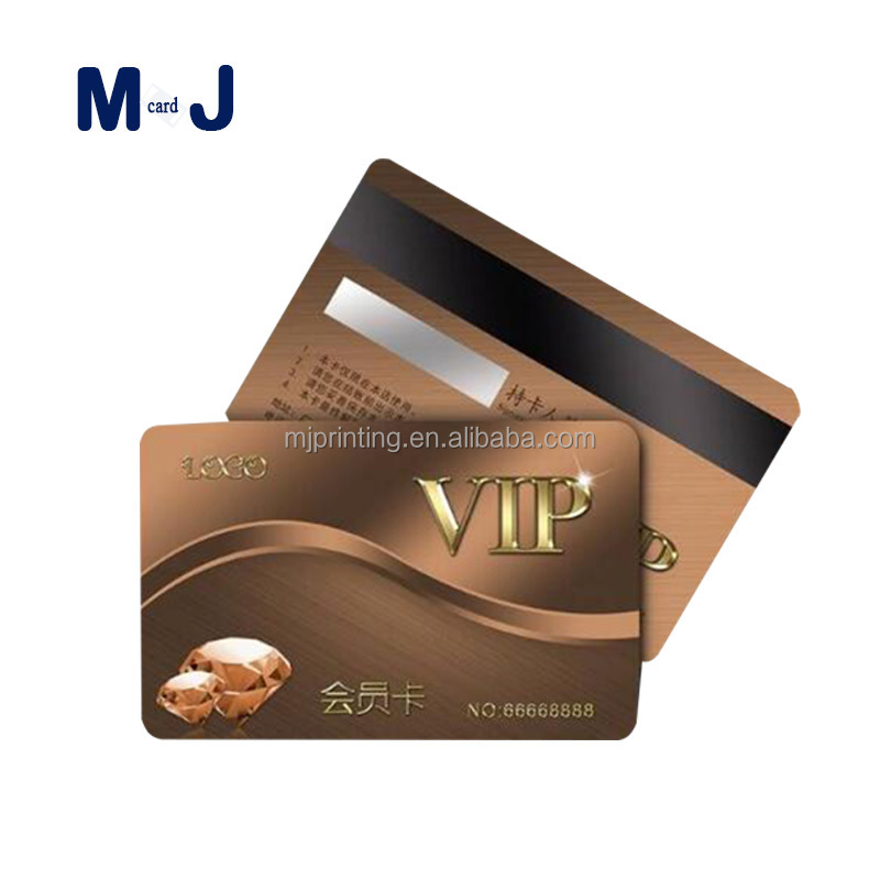 Printing Custom 0.76mm PVC Plastic Loyalty Vip Club Business Gold Id Member Card