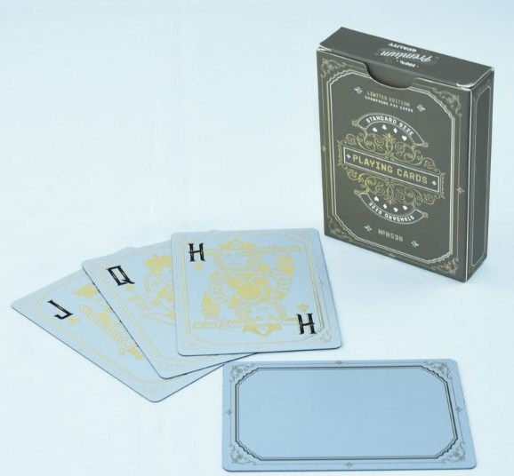 holographic custom playing card tuck box barcode playing cards