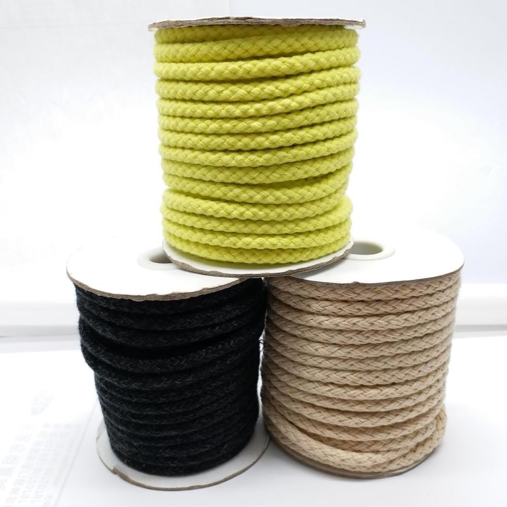 Handmade Durable 4Mm Braided Cotton Cord For Crafts Making