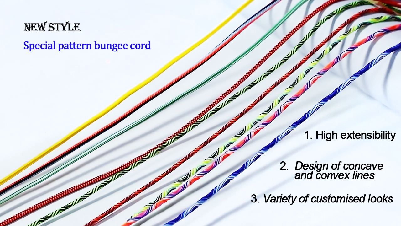 Factory wholesale round black elastic cord cords custom 2mm 3mm 4mm 5mm shock bungee elastic string cord elastic rope