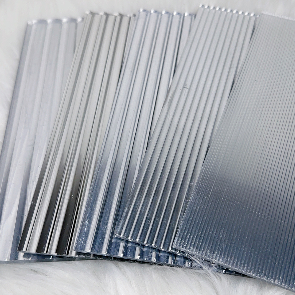 Custom PMMA Clear Transparent Iridescent Clear Cast Plexi glass Plastic Pattern Sheet Striped Ribbed Acrylic Sheet