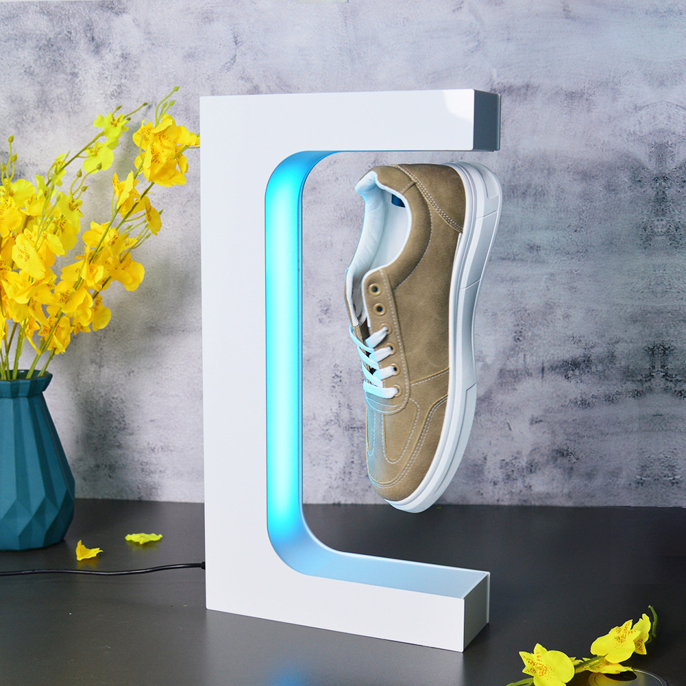 Acrylic Magnetic Levitation Products Magnetic Floating Shoe Display Rotating Display Stand