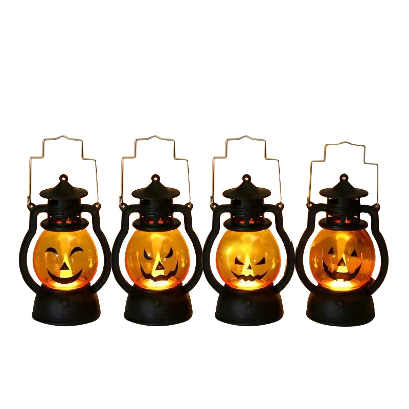 New Arrival Halloween Pumpkin Led Lantern Lamp Halloween Outdoor Wall Decorations Pumpkin Lantern