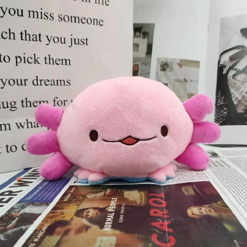 Newest Custom Double Side Flip Animals Plush Reversible Axolotl Stuffed Animals Toys Reversible Octopus