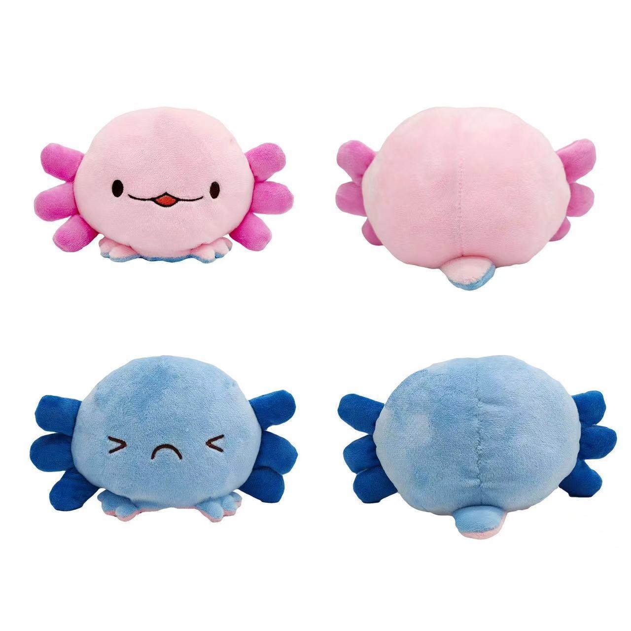 Newest Custom Double Side Flip Animals Plush Reversible Axolotl Stuffed Animals Toys Reversible Octopus