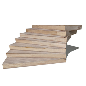 Solid Oak Wood Stair Tread Engineered Hard Wood Flooring with Solid Core Structure Wood Pellets Included