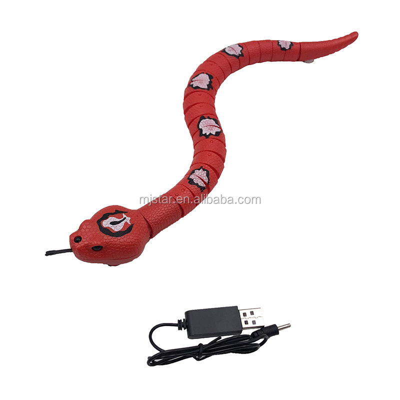 Funny infrared control RC electric snake toy simulated plastic animal toy with sensor