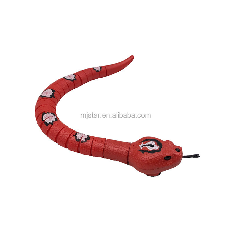 Funny infrared control RC electric snake toy simulated plastic animal toy with sensor