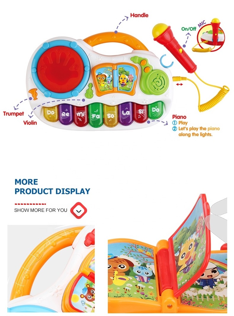 develop intelligence baby fun 3 in 1 drums set musical for sale