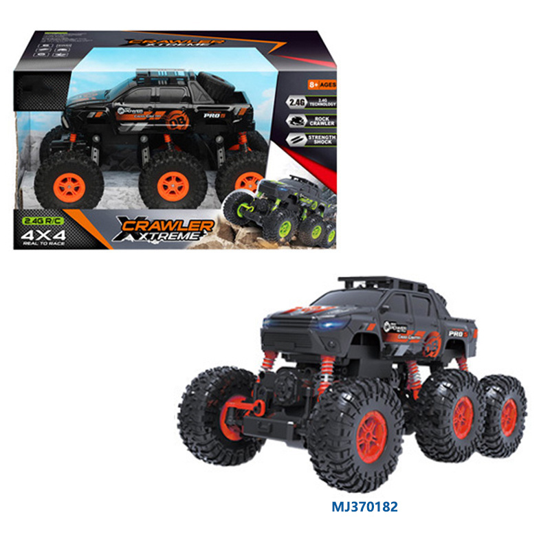 2.4GHz 1/16 Scale Off Road Vehicle Crawler Buggy hobby truck Toy 6 Wheels 4WD RC Climbing Car Electric Remote Control Car