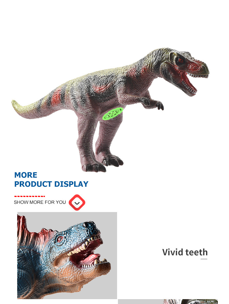 Hot Selling Other Animal toys 3D Dinosaur Model for Kids Jurassic Park Enamel Dinosaur Toys Tyrannosaurus Rex Toy