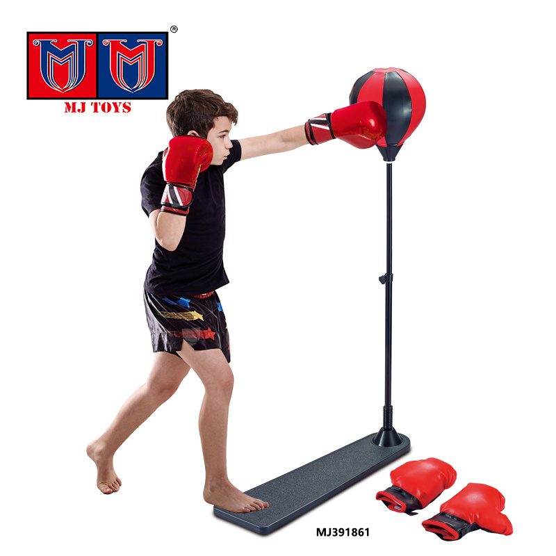 Boxing Gloves 3-10 Years Old Adjustable Punching Training Sports Reflex Free Sports Equipment Stand Boxing Bag Set Toy for Kids