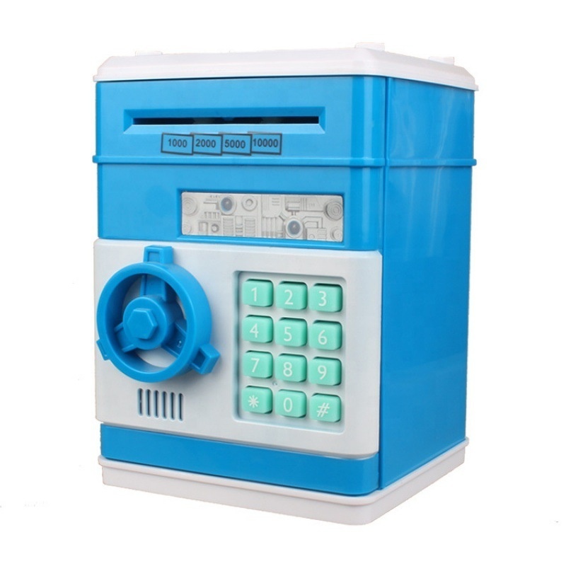 Wholesale children plastic custom atm machine piggy bank for kids electronic money saving boxes safe with password