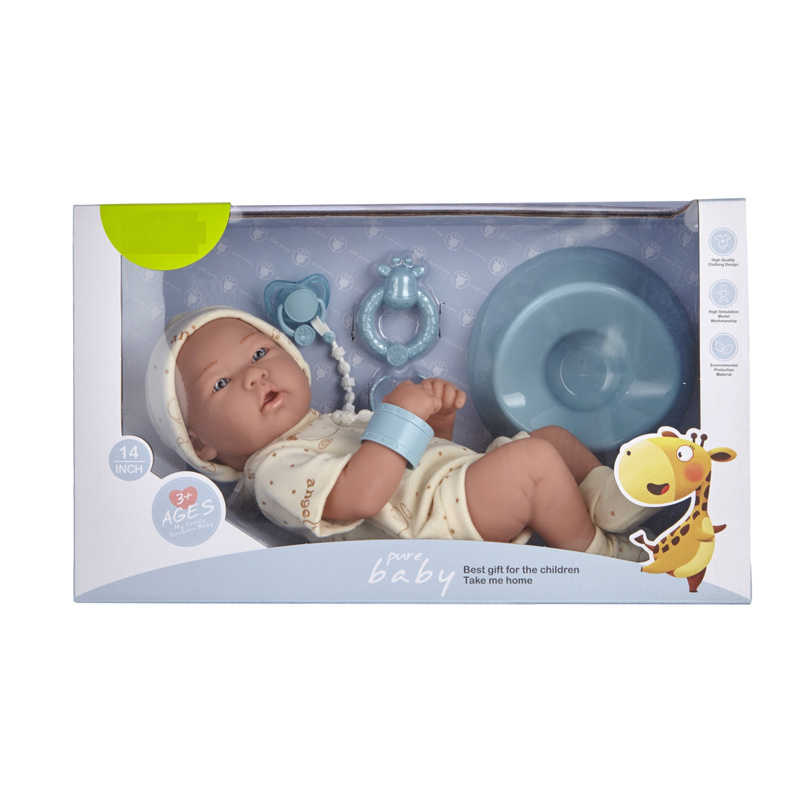 Hot Selling 14 inch Realistic Reborn Doll lifelike premie bebe doll Silicone Full Body Baby Doll toys for kids baby