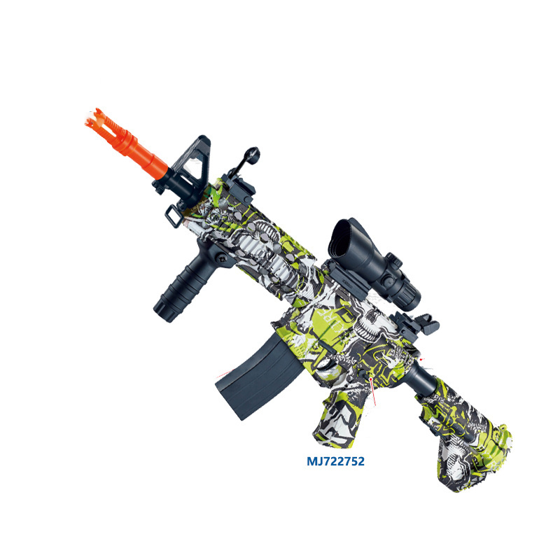 Boys Electric Toy Automatic M4A1 Water Light Splatter Metal Graffiti Gel Machine Gun