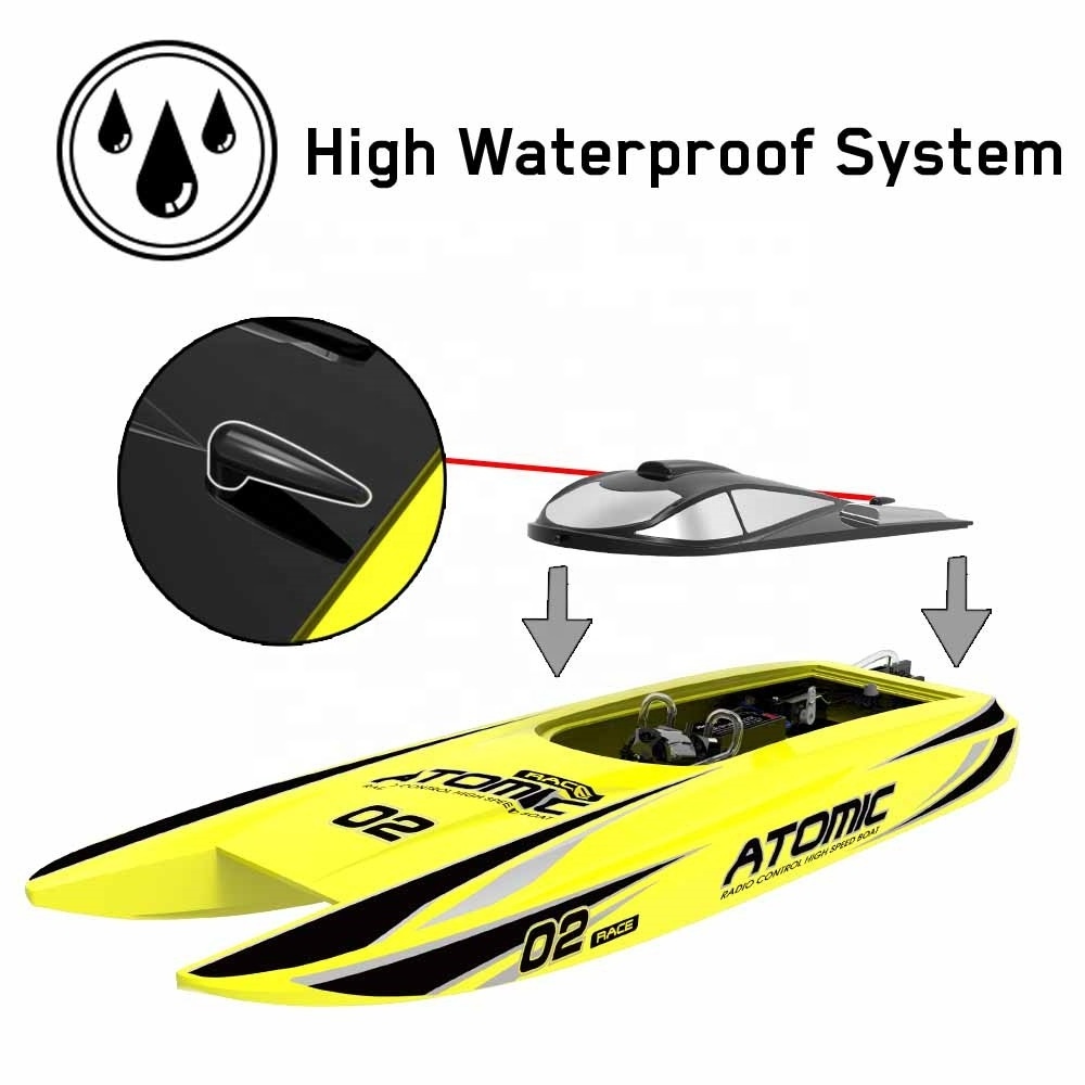 Hot selling rc boat for remote radio control toys racing high speed brushless plastic 2.4g PNP big electric ship adult kids