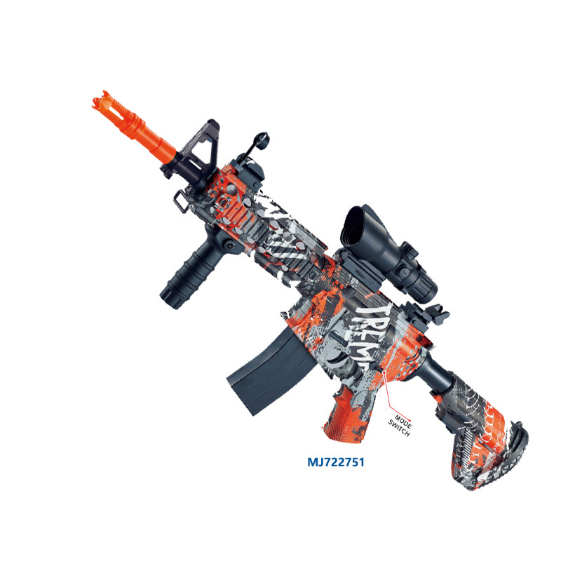 Boys Electric Toy Automatic M4A1 Water Light Splatter Metal Graffiti Gel Machine Gun