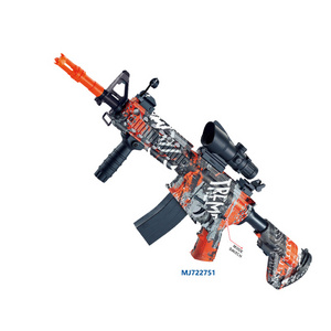 Boys Electric Toy Automatic M4A1 Water Light Splatter Metal Graffiti Gel Machine Gun