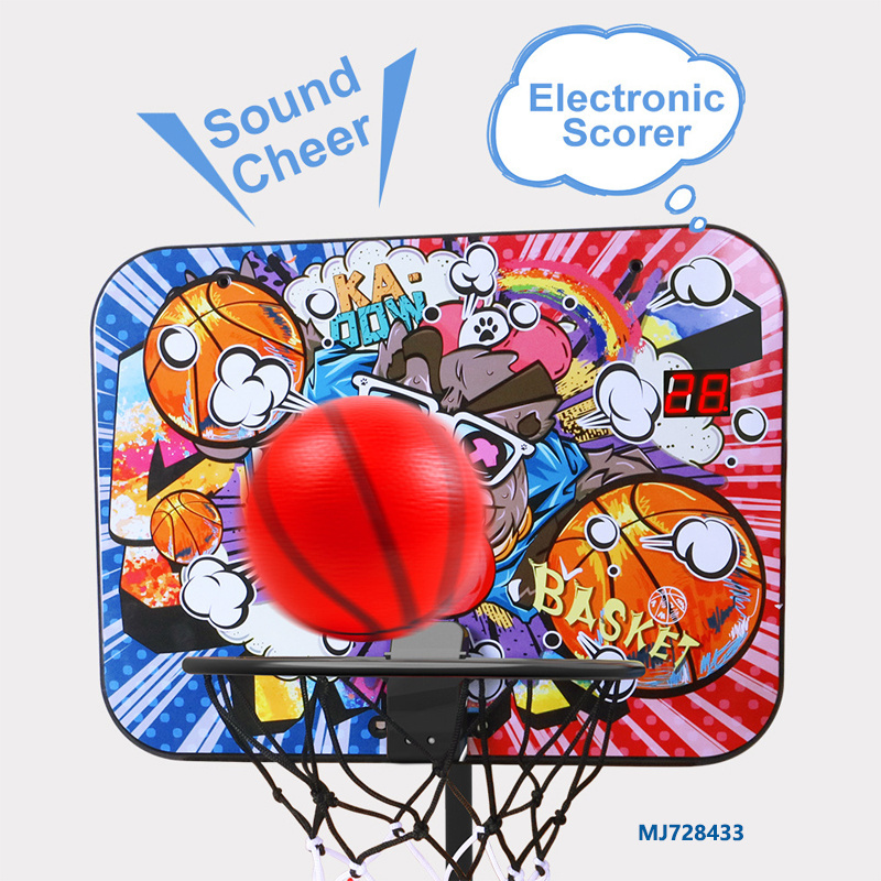 Hot selling indoor sport game Basketball Hoop with Electronic Scoreboard Wall mounted basketball board for kids