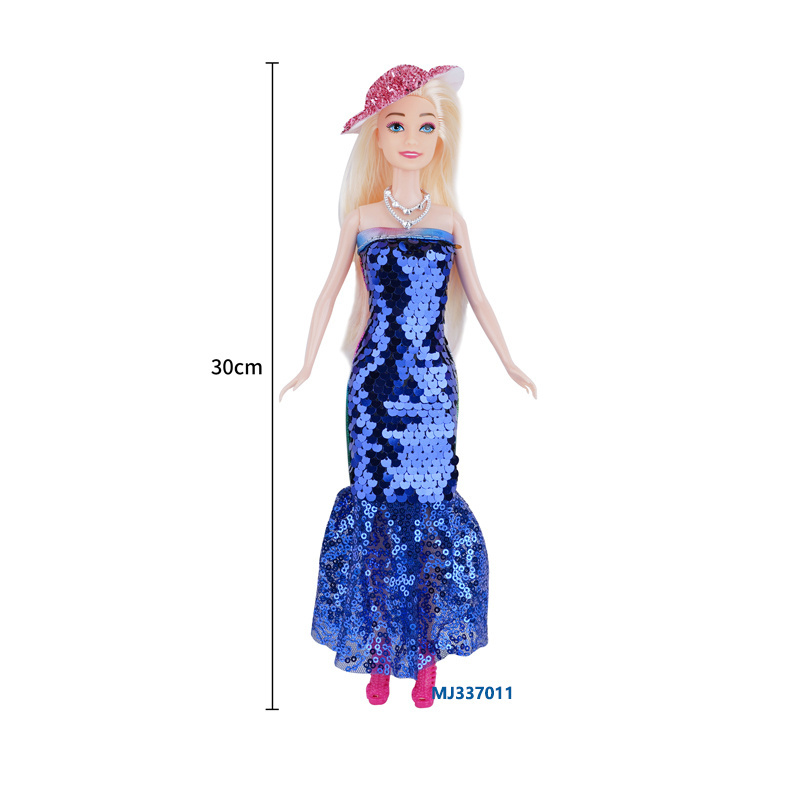 11 inch mini doll fashion sequin dress skirt Soft Fur Coat Winter Warm Casual Accessories Clothing for dolls