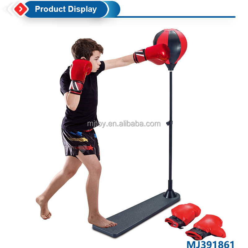 Boxing Gloves 3-10 Years Old Adjustable Punching Training Sports Reflex Free Sports Equipment Stand Boxing Bag Set Toy for Kids