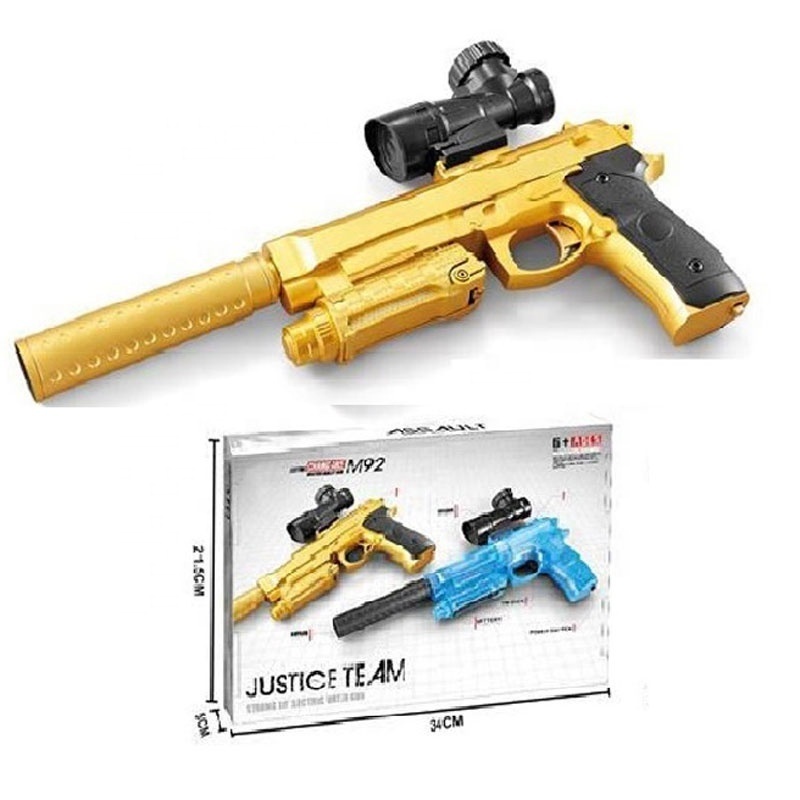 Wholesale kids plastic shooting water bullet electric toy guns for boys with battery powered