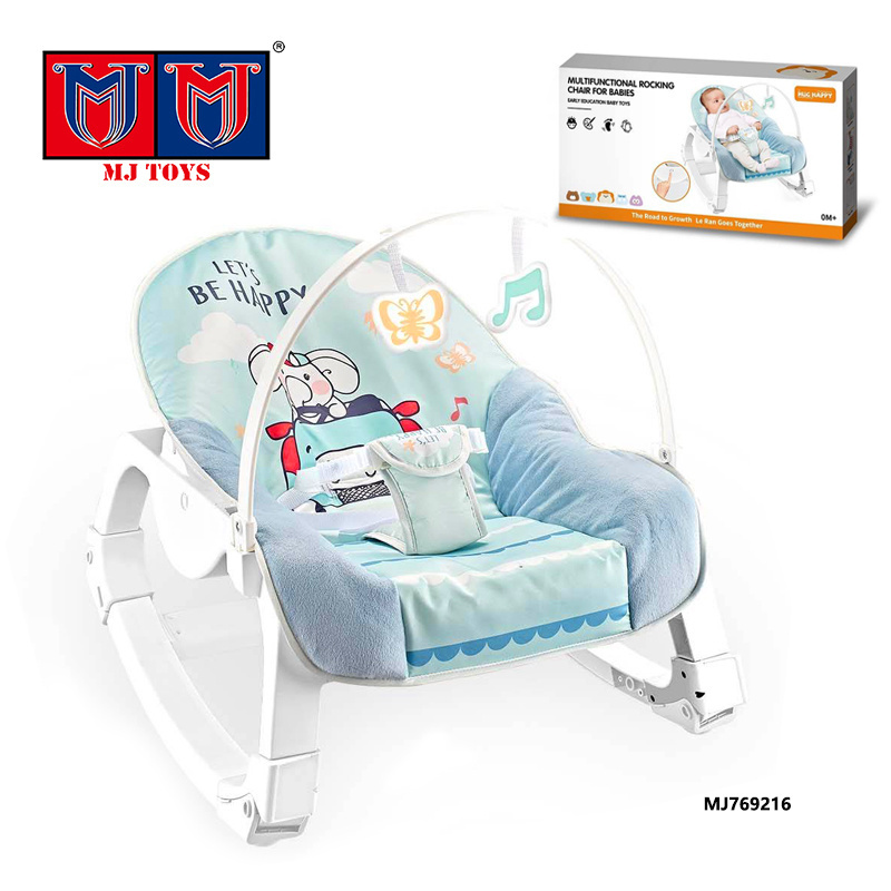 Electric Portable Folding Durable Toddler Vibrating Rocking Stuffed Toys Adjustable Newborn Baby Rocker Chair