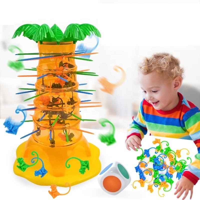 2022 new arrival funny tumbling monkeys for kids family party table board games stress relief toy challenging falling game toy