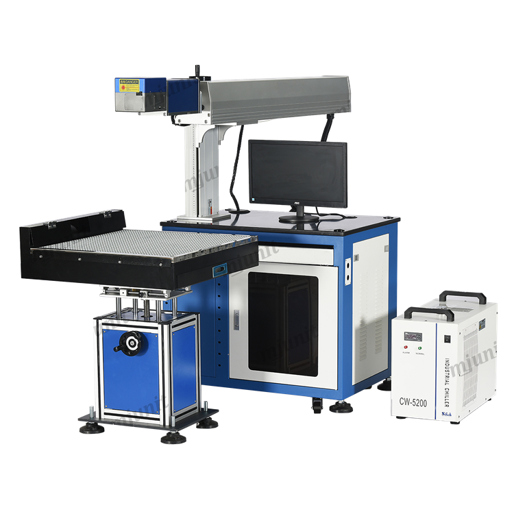 Automatic Processing Jeans Denim Photo Whisker Logo Laser Marking Machine fiber laser marking machine