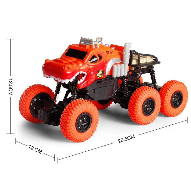 1/16 6WD 6 Wheels  Remote Control Truck Parts Brushless Cross Country Racing Car Rc Monster Truck Off-Road Vehicle