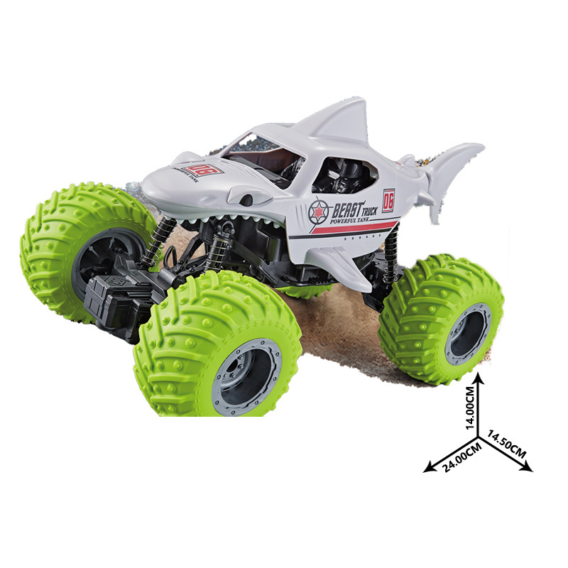 1:18 Scale 2.4G C 4 Wheels 4Wd High Speed Truck Stunt 20Km All Terrains Electric Toy Shark Off Road Rc Car