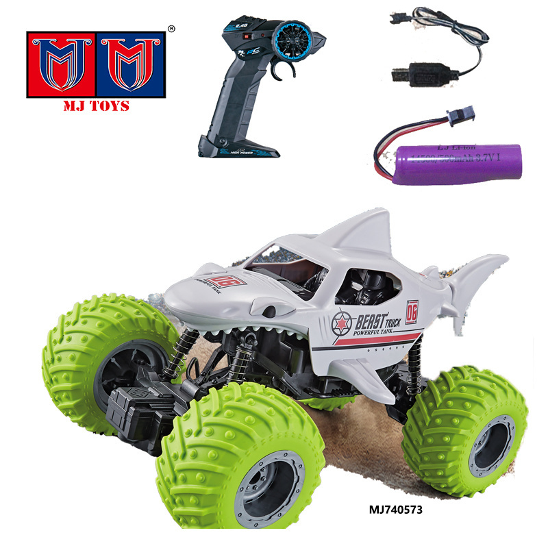 1:18 Scale 2.4G C 4 Wheels 4Wd High Speed Truck Stunt 20Km All Terrains Electric Toy Shark Off Road Rc Car