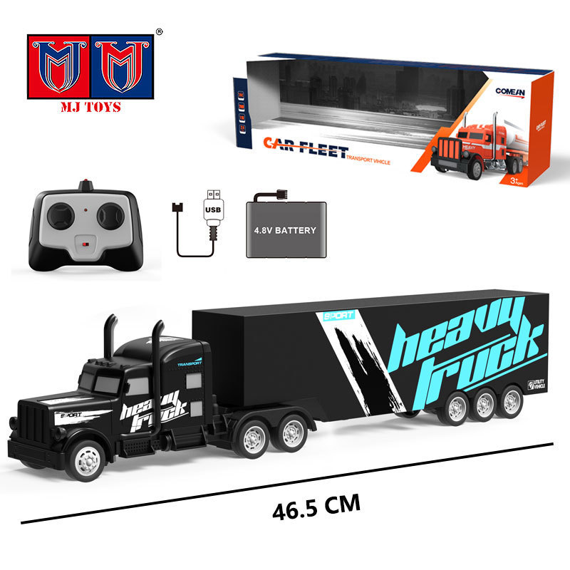 Four-Way 2.4G Tow Container Remote Control Large Detachable Trailer Semi Dump Assembly Model Metal Rc Army Truck Trailer