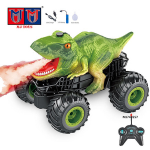 2.4G 4X4 Shell Big Large Size 4Wd Dinosaur Water Spray Light Off-Road Vehicle Toy Car Rc Rock Crawler Monster Truck