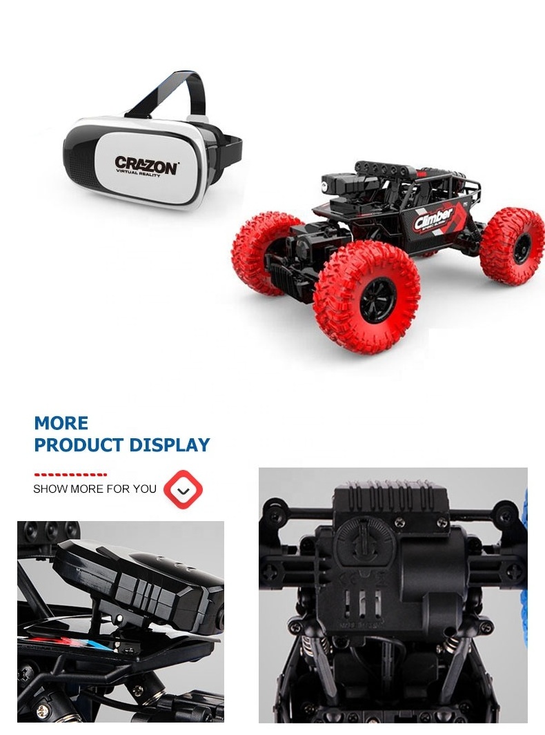 New 1/18 Scale 4 Wheels Giant Mini High Speed 4 Rc Cars With Camera Remote Control Monster Truck