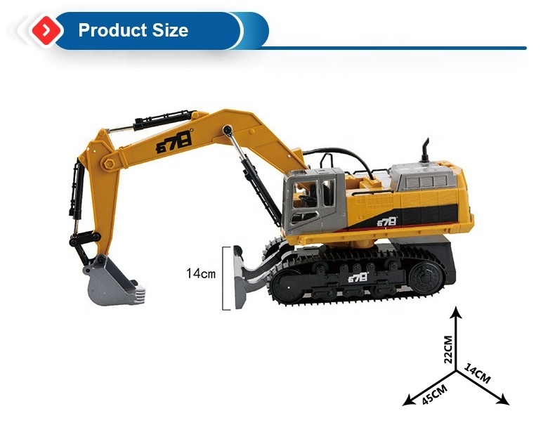 1/14 Full Metal Hydraulic Toy Remote Control Cat Sany Hydraulische Mini Caterpillar Rc Excavator Toy