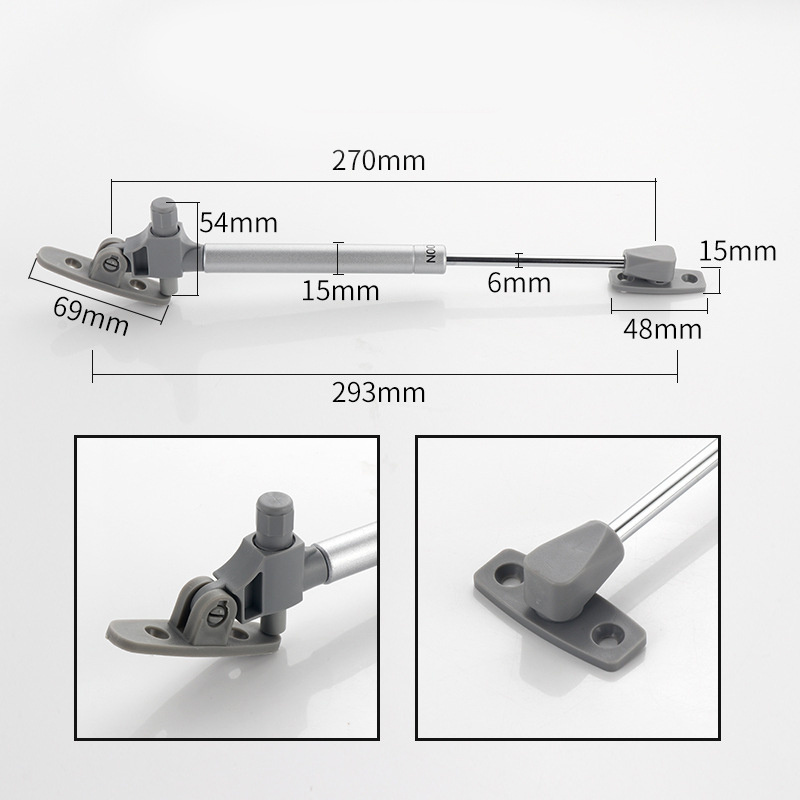 Tatami cabinet hydraulic rod iron support rod up and down air support air pressure rod