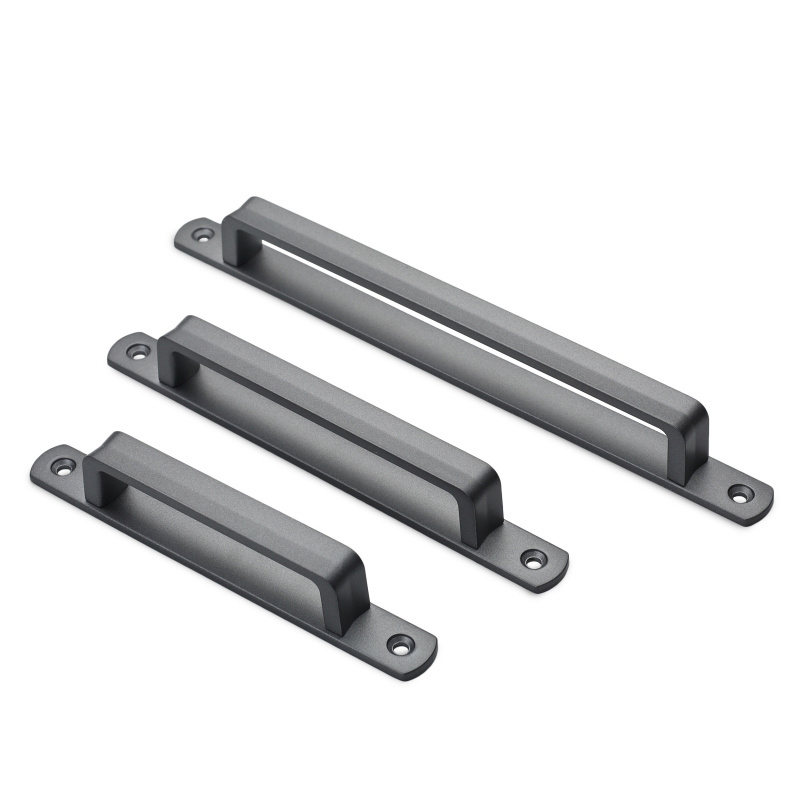 Long Pulls for Kitchen Cabinet Bedroom Drawer Door handle pull Aluminum Alloy Sliding Door Cabinet Drawer Handle Square Bar