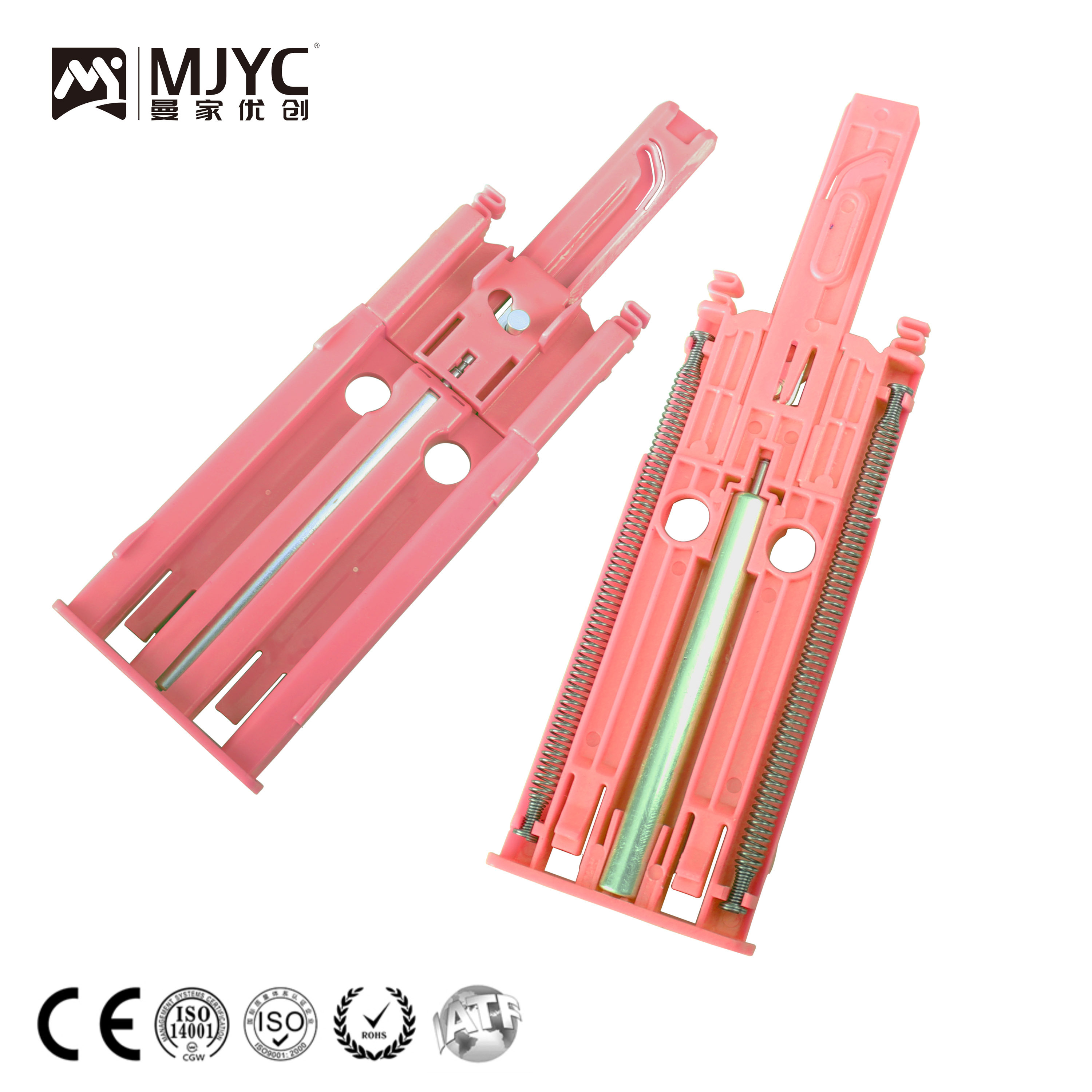 Furniture hardware soft close hydraulic plastic POM damper drawer slide durable and quality ducting damper