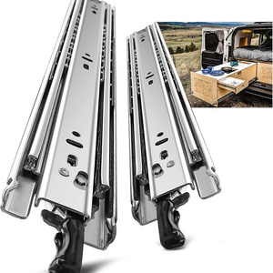 Heavy Duty Drawer Slides 40 Inch 170 lb Load Capacity Full Extension Ball Bearing Drawer Runners 3 Section Industrial Drawer Sli