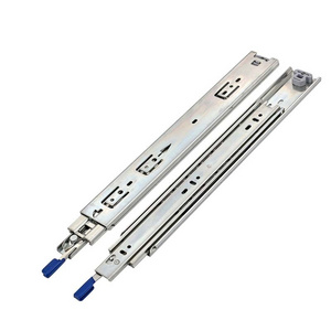 48" Industrial Grade Heavy Duty Drawer Slide with Lock  Widening Up to 343lb Load Capacity Full Extension, Ball Bearing