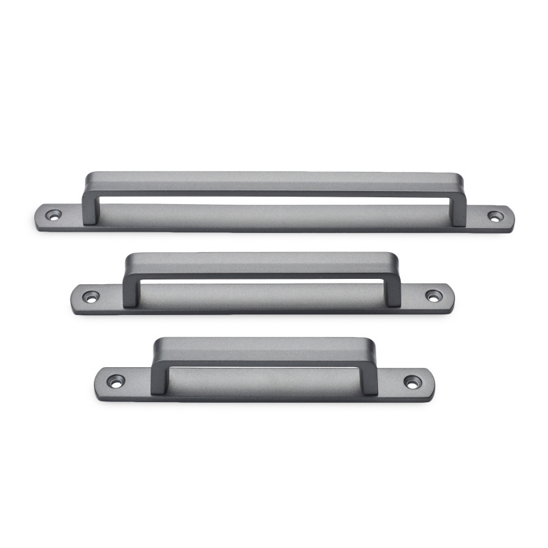 Long Pulls for Kitchen Cabinet Bedroom Drawer Door handle pull Aluminum Alloy Sliding Door Cabinet Drawer Handle Square Bar