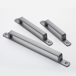 Long Pulls for Kitchen Cabinet Bedroom Drawer Door handle pull Aluminum Alloy Sliding Door Cabinet Drawer Handle Square Bar